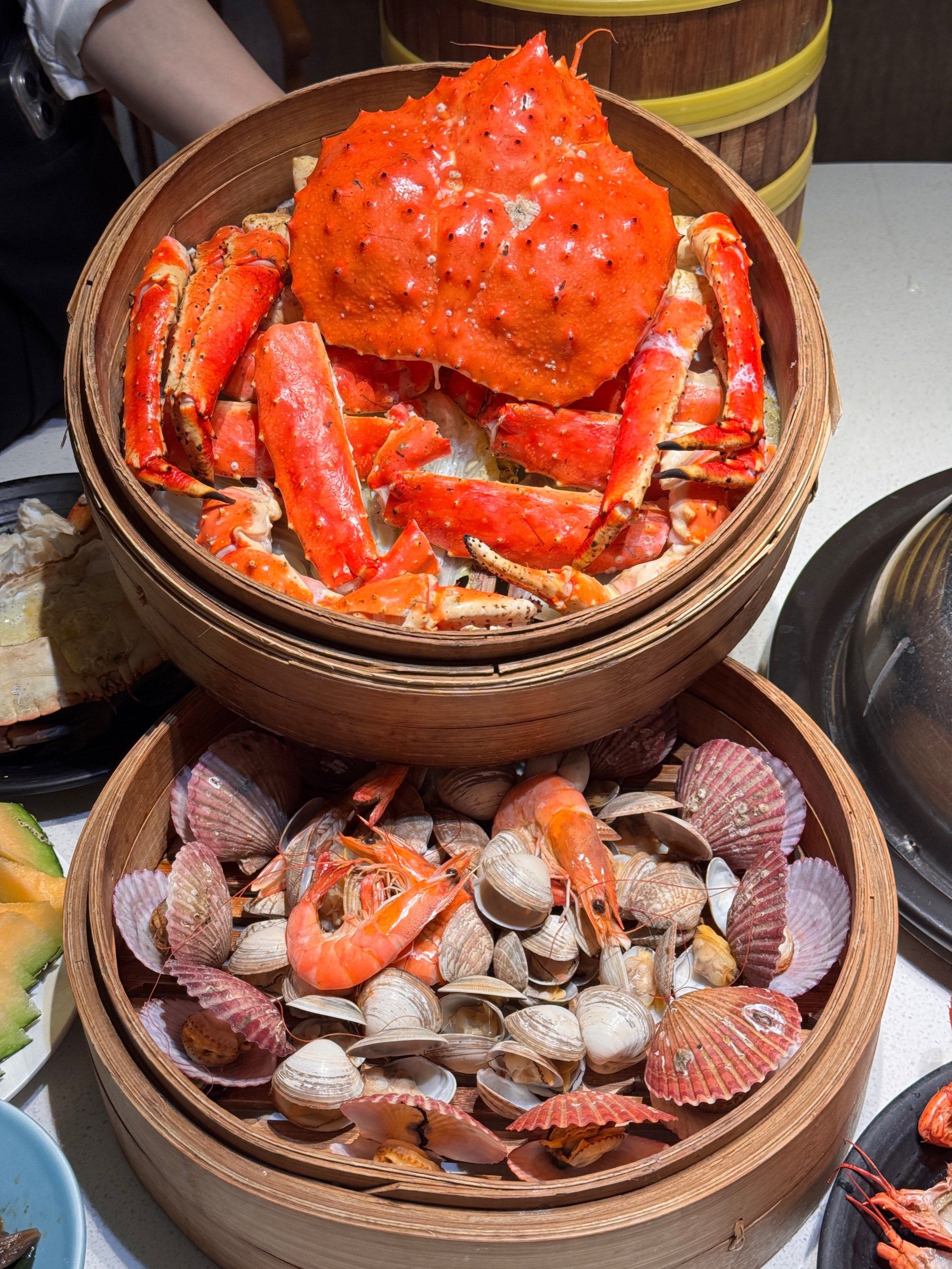 腿打开一点就可以吃扇贝了腿打开一点，美食之旅开始