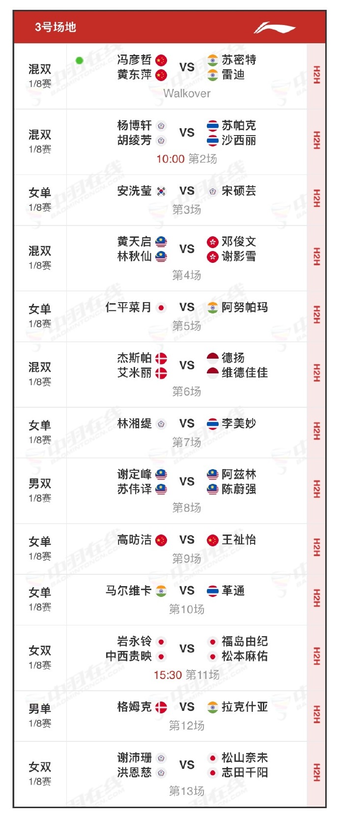 上海大师赛2023赛程表
