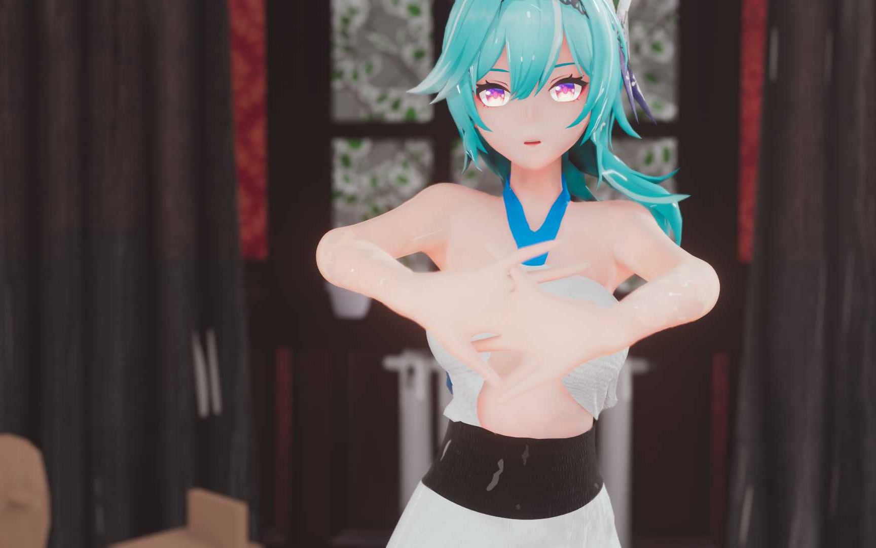 女士开襟乳液狂飙