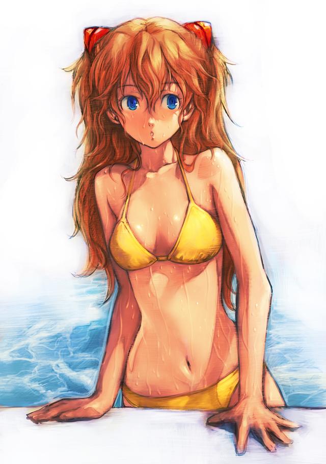 聘比基尼美女端菜