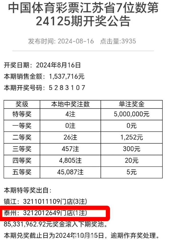 七位数开奖号码结果查询今天七位数开奖号码揭晓