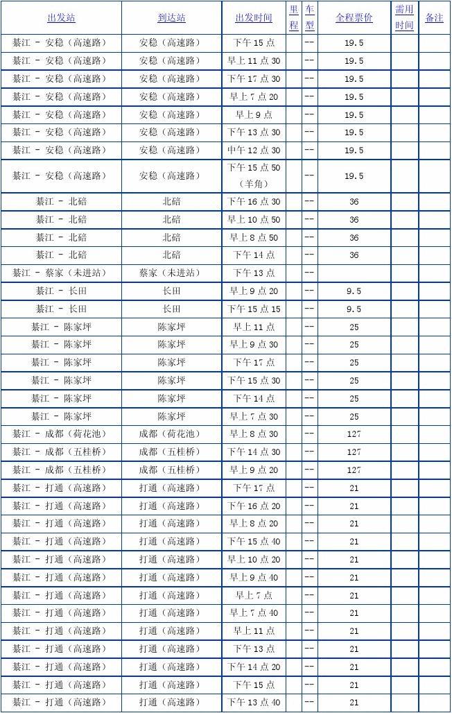 泉州汽车站时刻表-第2张图片