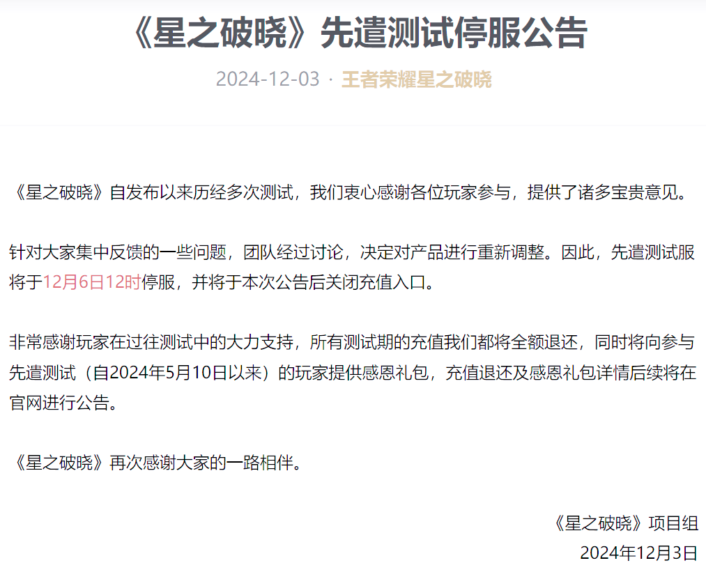 12月6日全国游戏停服了吗全国游戏停服，12月6日