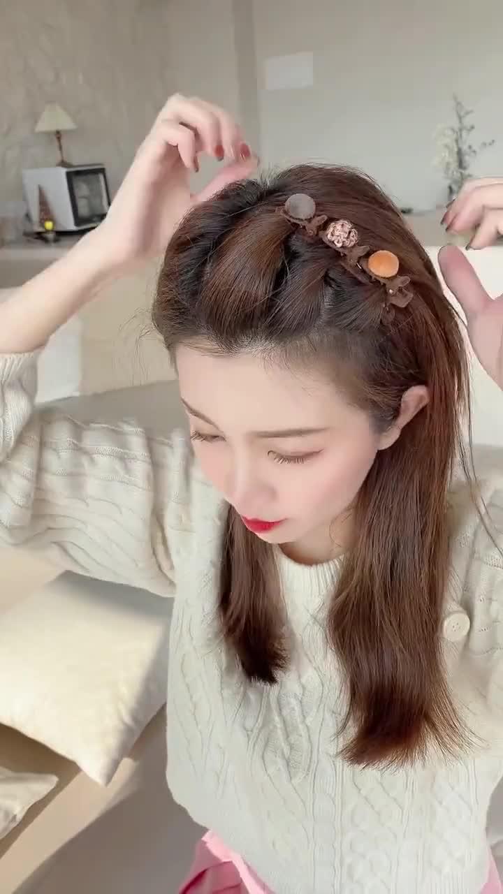 百变发夹怎么扎头发百变发夹，时尚与个性的完美结合-第2张图片