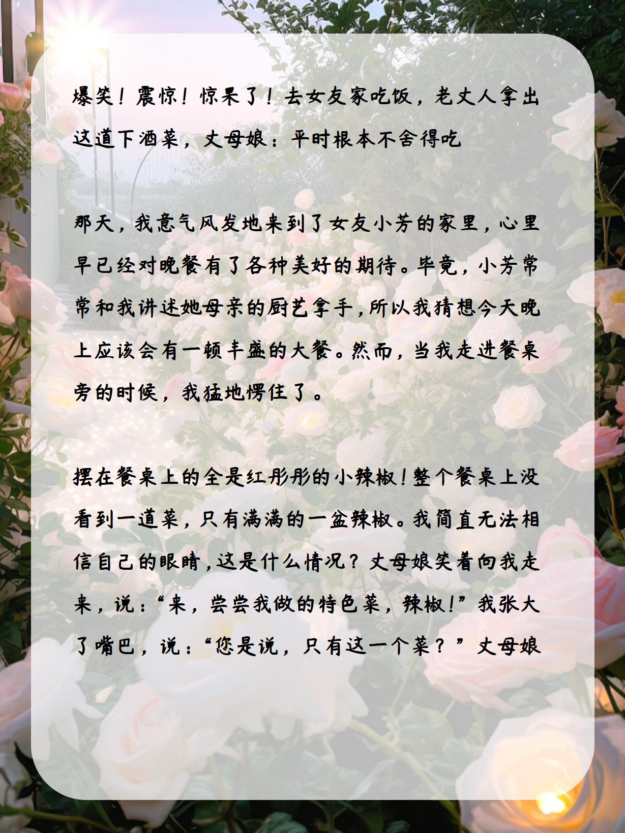 女朋友母亲叫我去她家吃饭女朋友母亲邀请我去她家吃饭-第3张图片